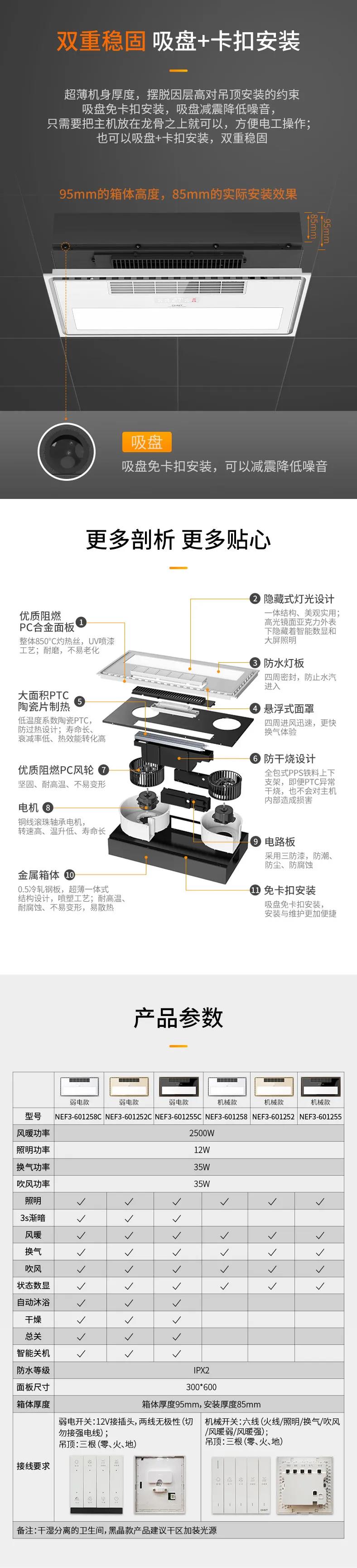三亿体育体育镜面浴霸新品上市：全镜屏，实力派