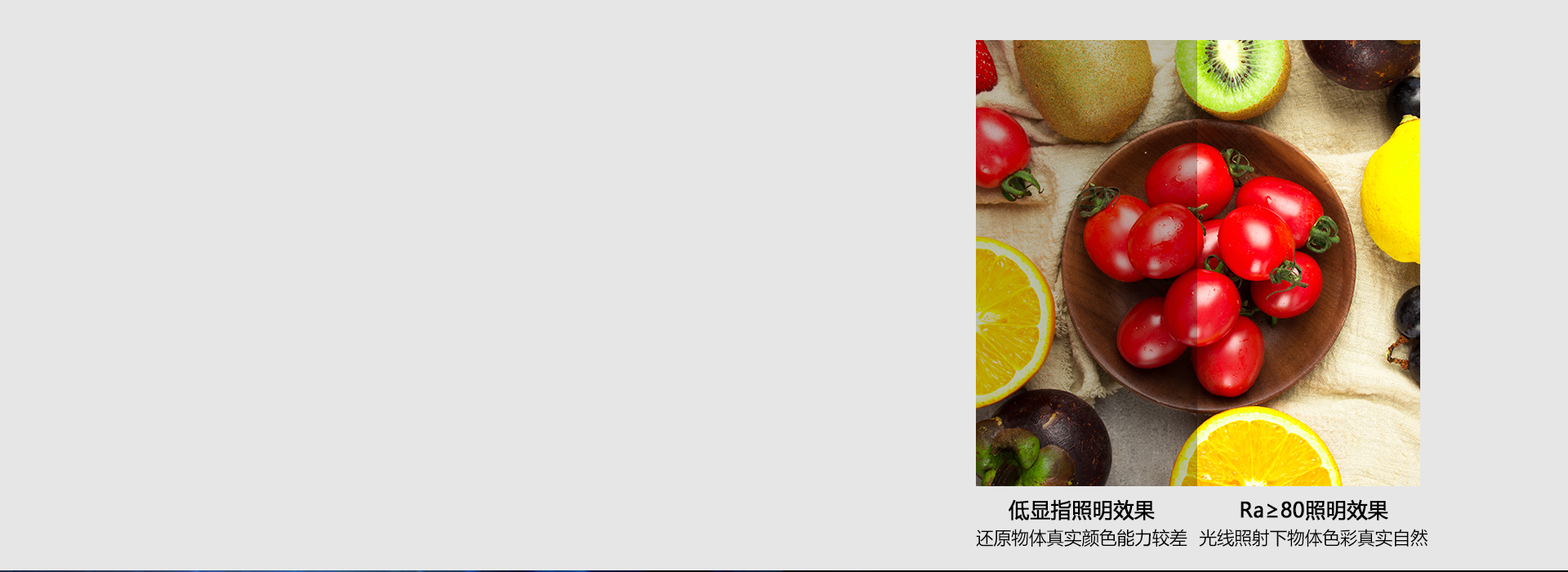 真实的显色，唯美的视界 显色指数Ra≥...